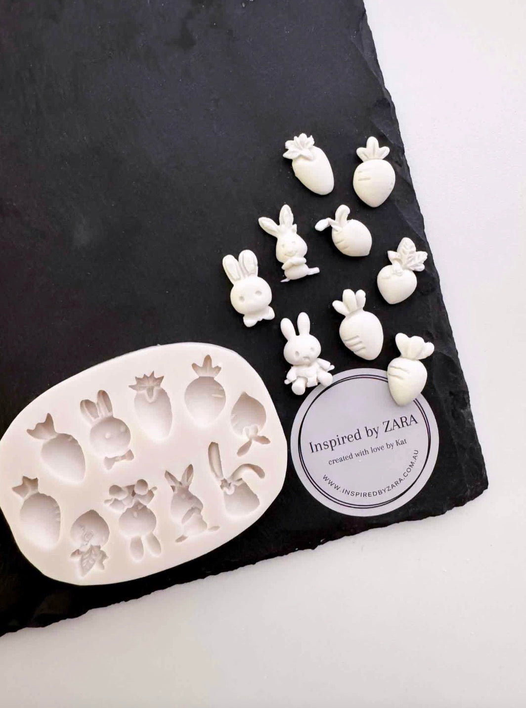 Bunnies and Carrots Silicone Mould