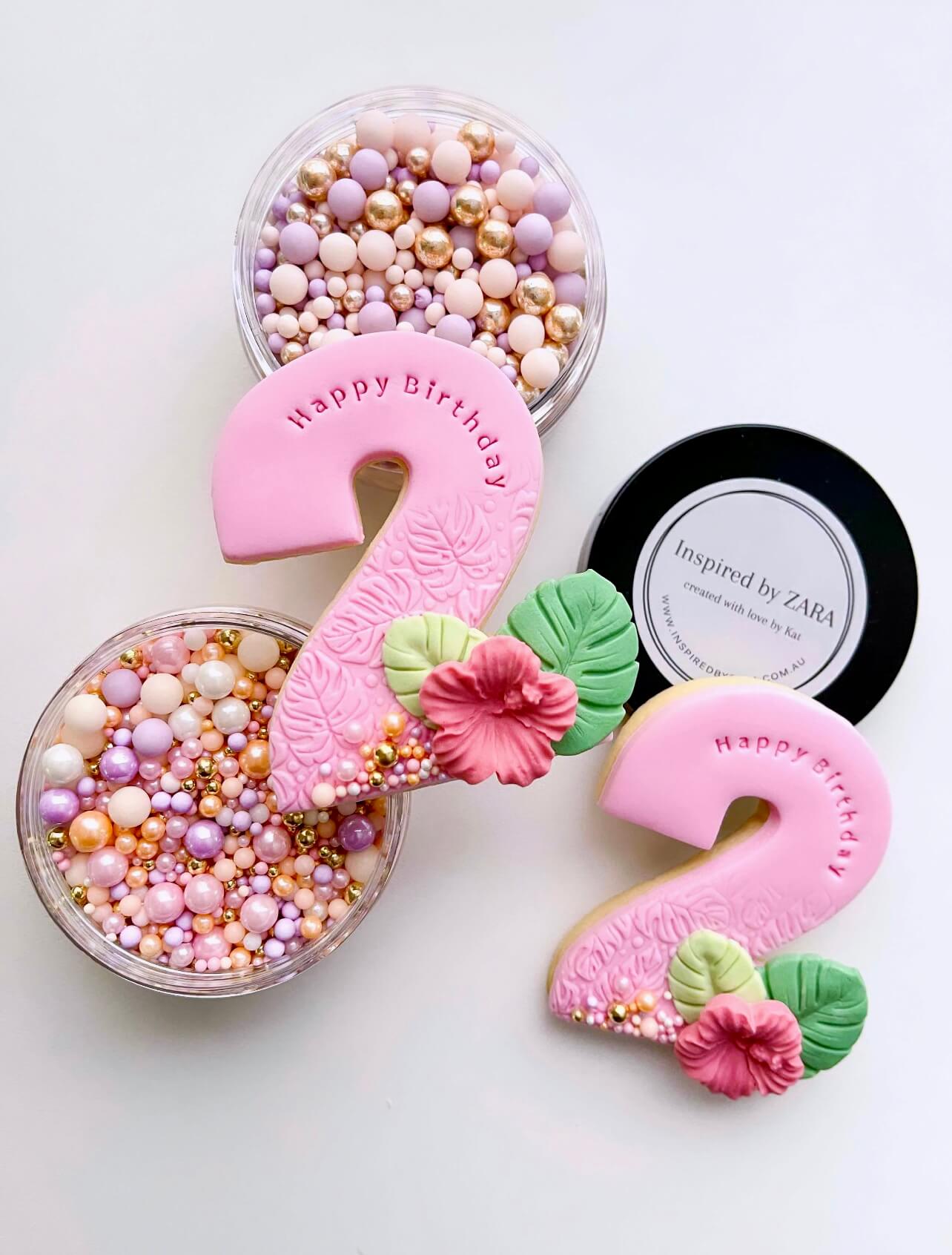 Acrylic Rolling Pin - Palm - Cookie Decorating Kits