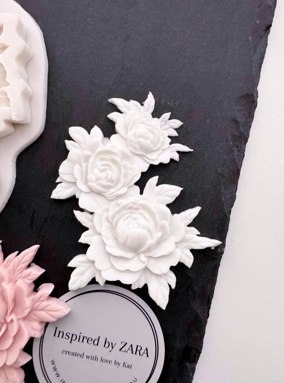 Peony Trio Silicone Mould