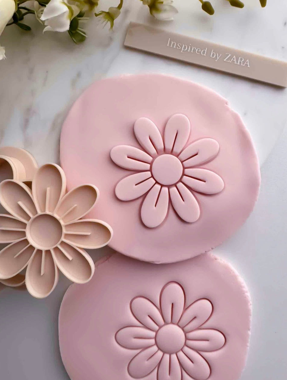 Daisy Flower Cookie Stamp and Cutter