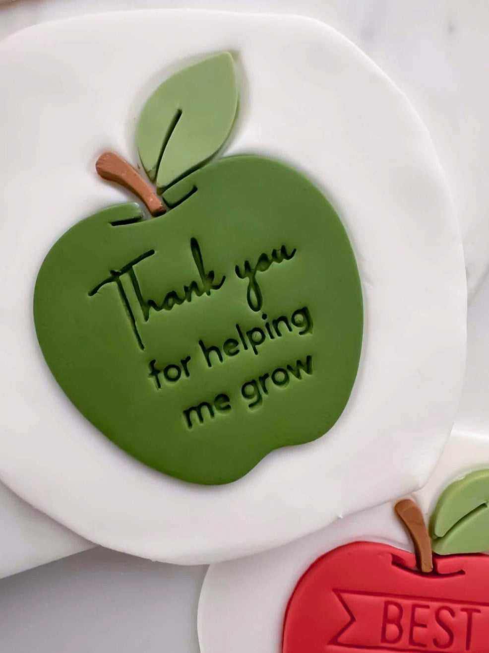 Apple Cookie Stamp and Cutter