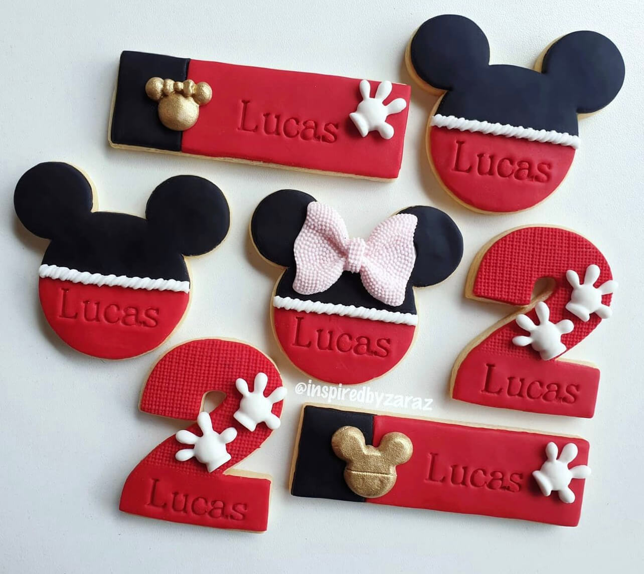 Assorted Minnie / Mickey Mouse Silicone Mould - Silicone Baking Moulds