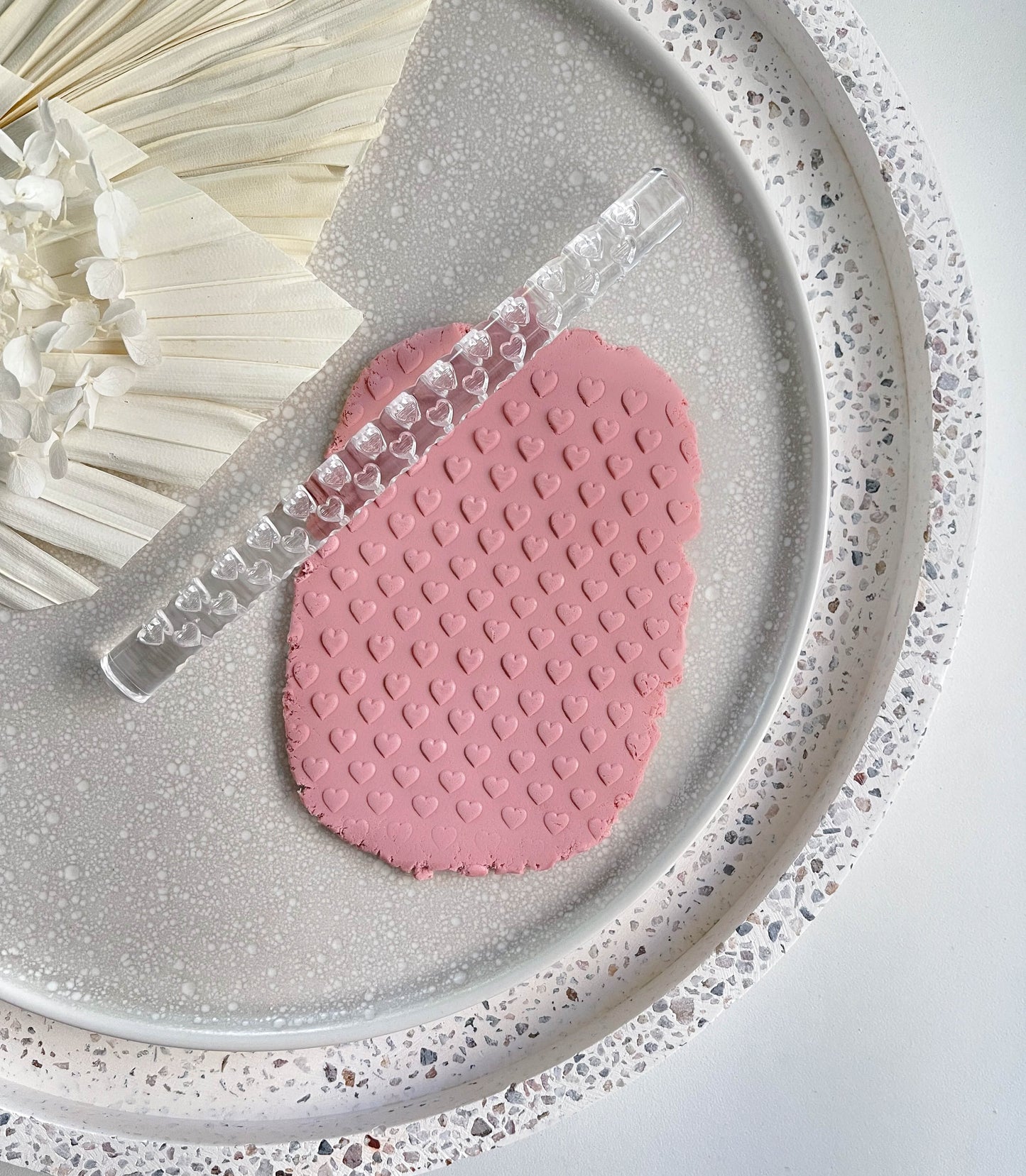 Acrylic Rolling Pin - Hearts - Cookie Decorating Kits