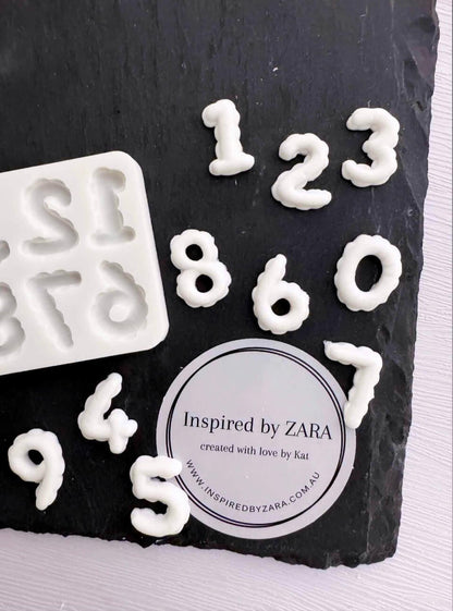 Small Number Balloon Silicone Mould