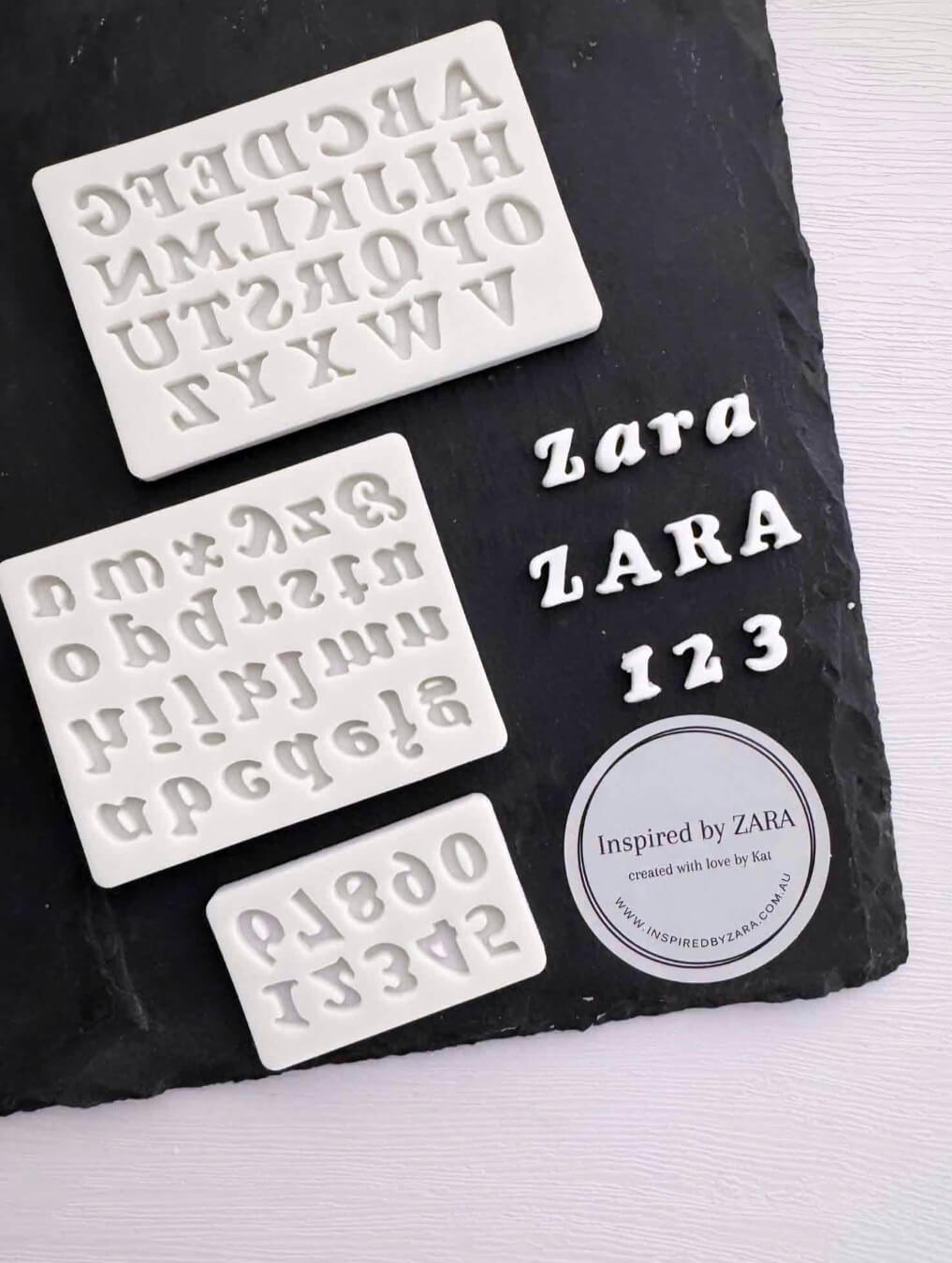 Mini Letters and Numbers Silicone Mould