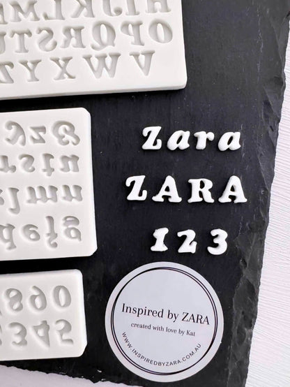 Mini Letters and Numbers Silicone Mould