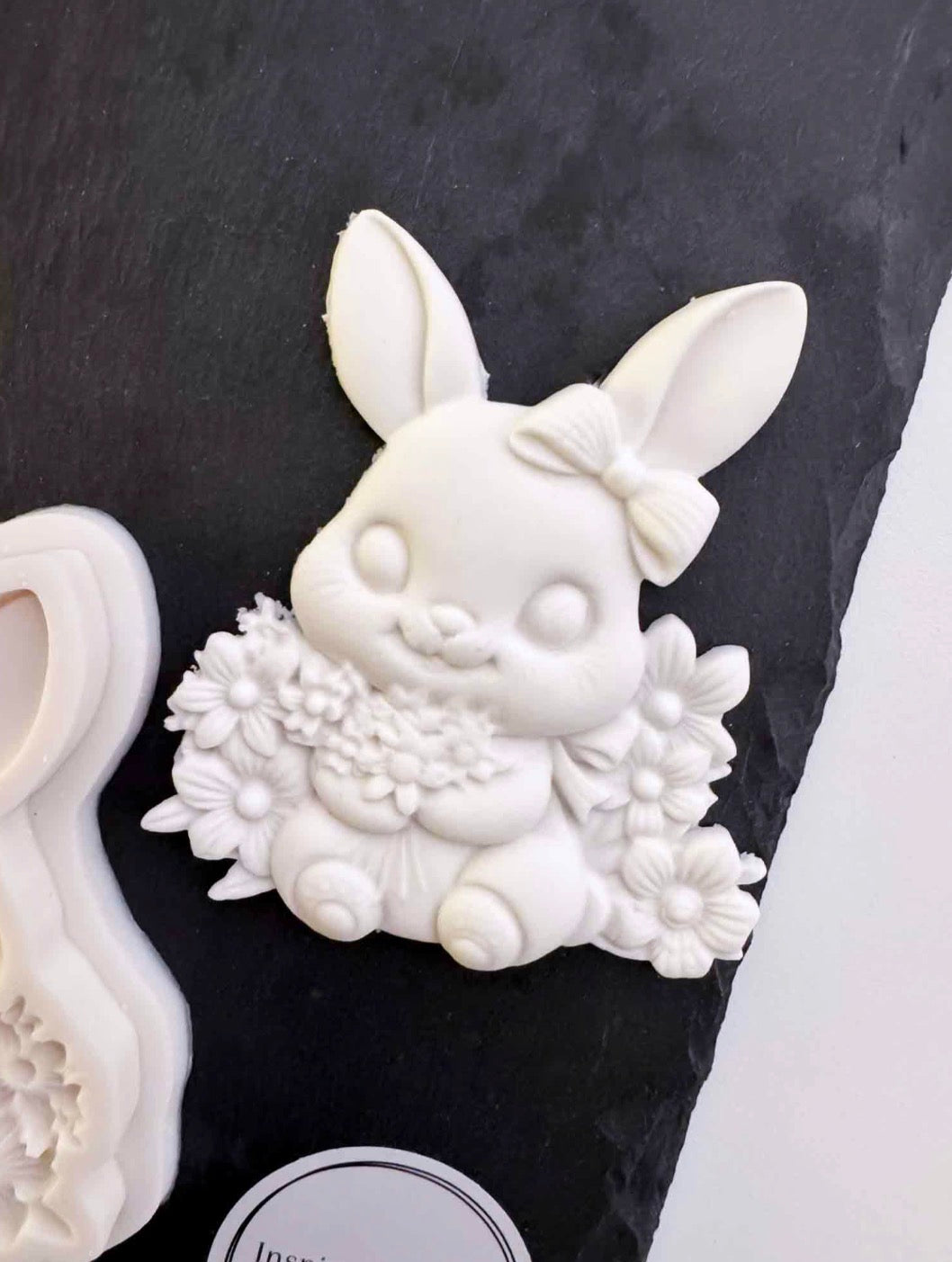 Large Floral Bunny Silicone Mould
