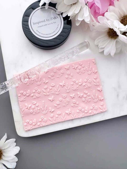 Acrylic Rolling Pin - Floral Garden