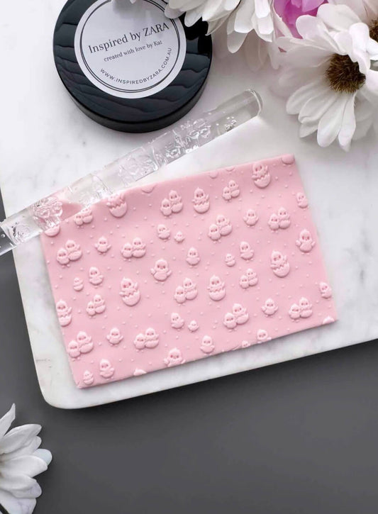 Acrylic Rolling Pin - Baby Chicks and Polka Dots