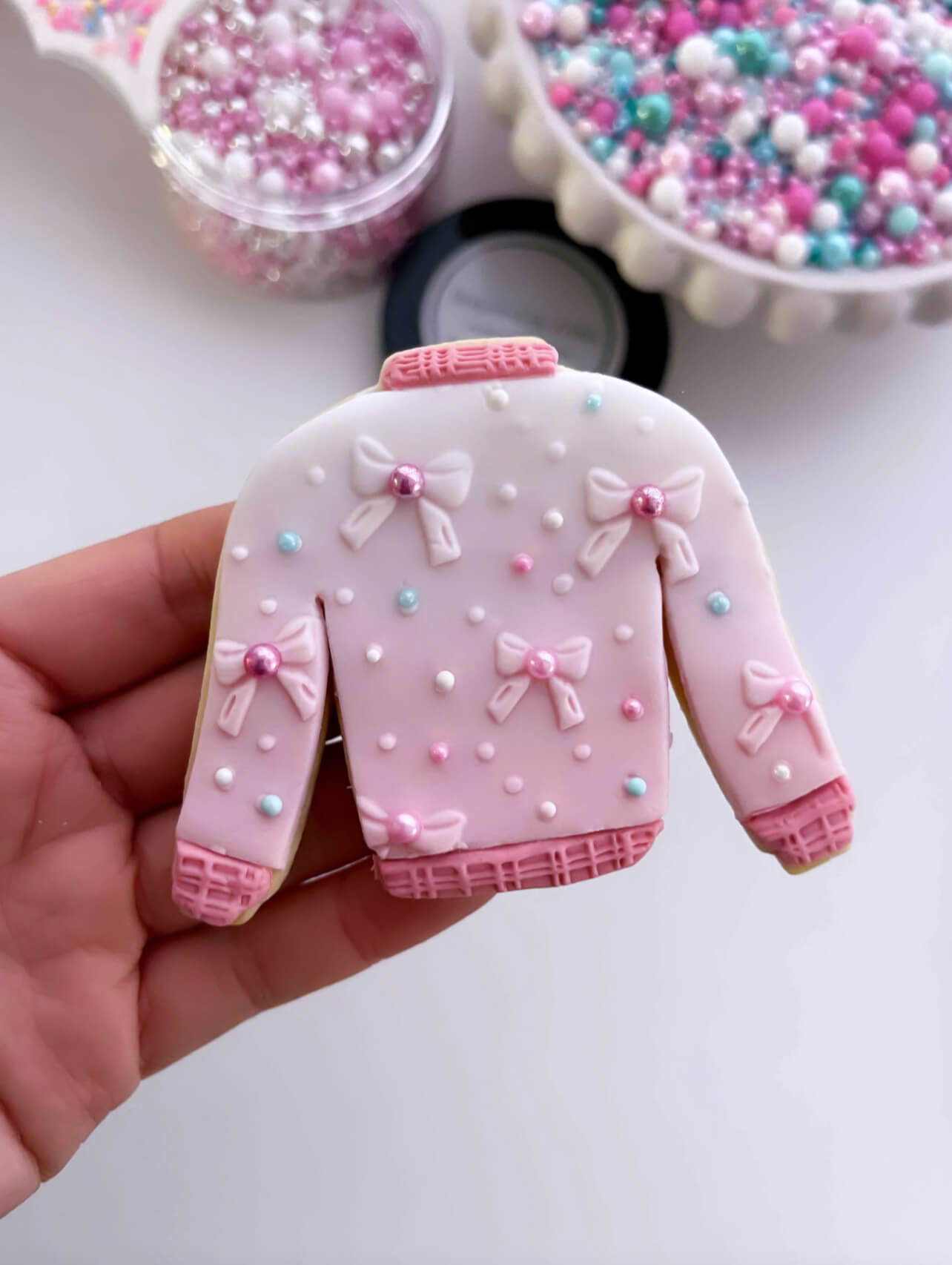 Acrylic Rolling Pin - Bows and Polka Dot