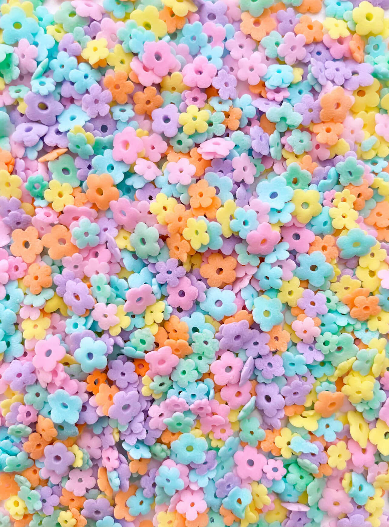 Pastel Flowers Confetti