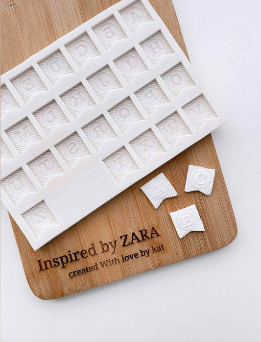 Alphabet Bunting Silicone Mould - Silicone Baking Moulds