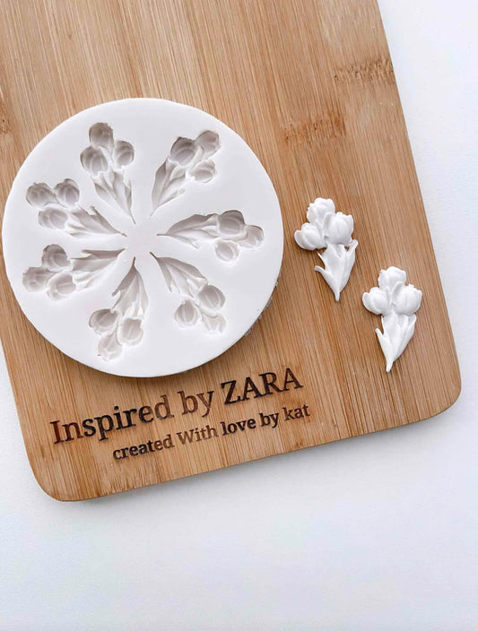 Small Tulips Silicone Mould - Silicone Baking Moulds
