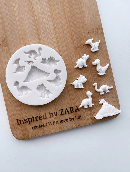 Assorted Dinosaur Silicone Mould - Silicone Baking Moulds