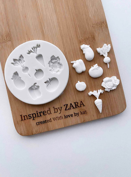Assorted Vegetables Silicone Mould - Silicone Baking Moulds