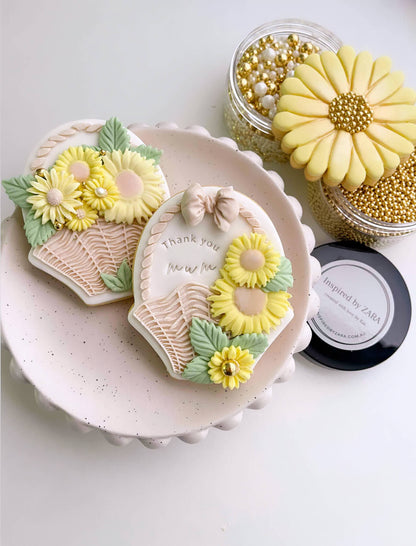 Assorted Sunflowers and Leaves Silicone Mould