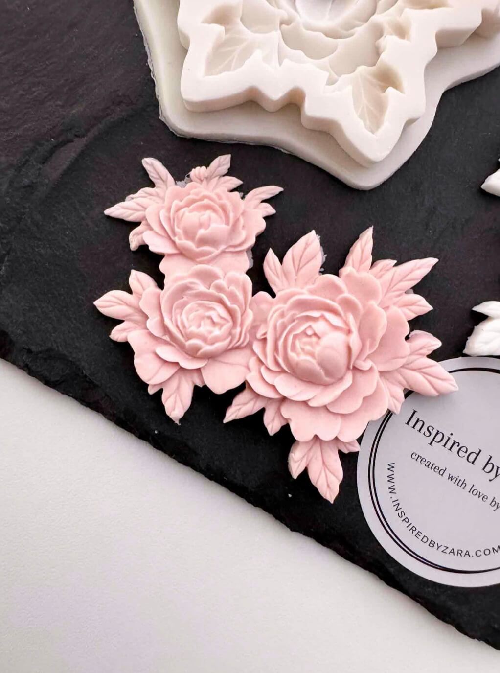 Peony Trio Silicone Mould