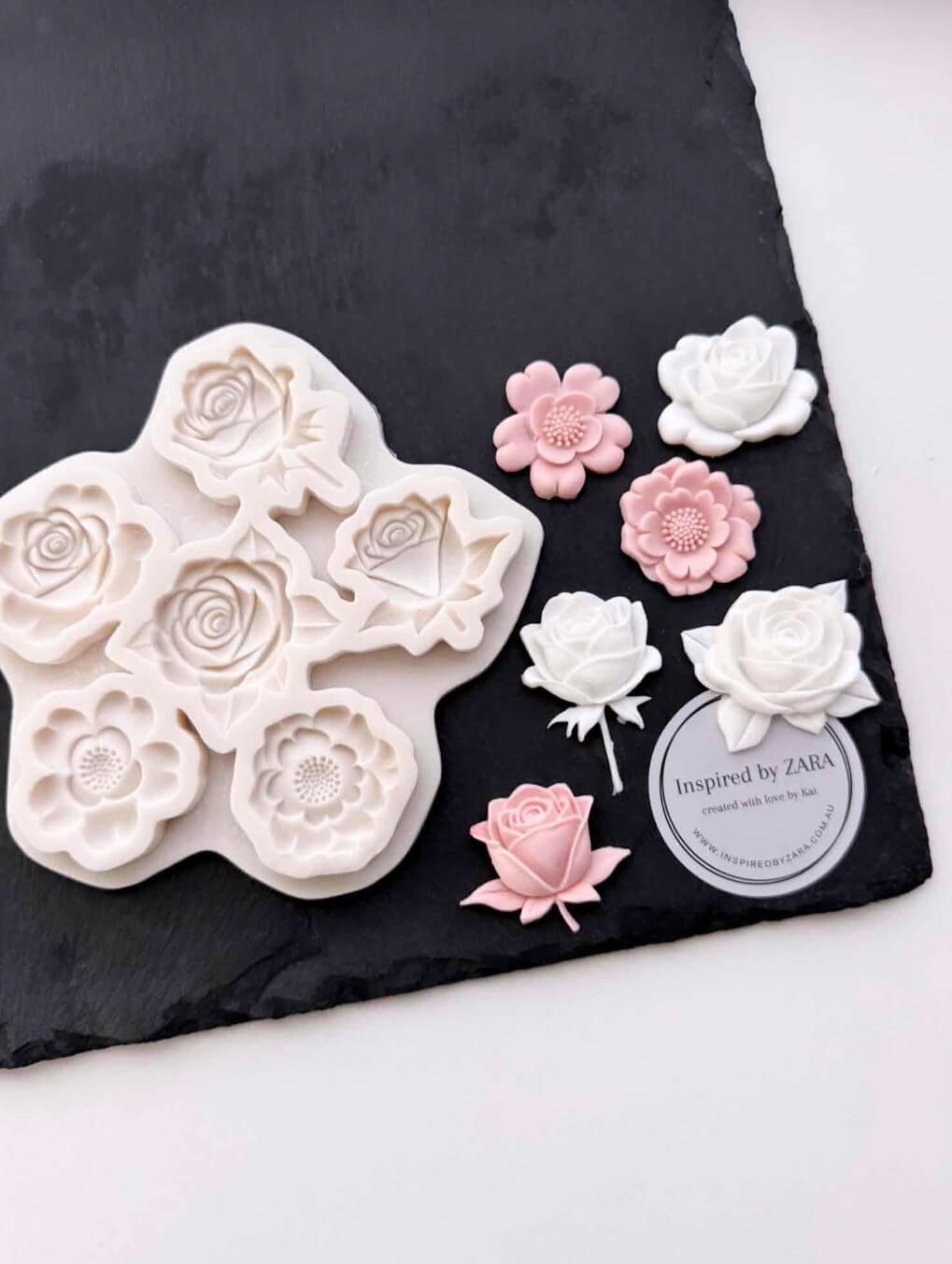 Assorted Flower Heads Silicone Mould