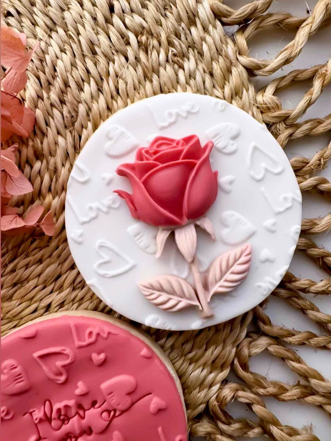 Rose Stems and Leaves Silicone Mould