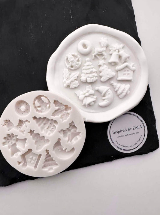 11 Assorted Christmas Theme Silicone Mould