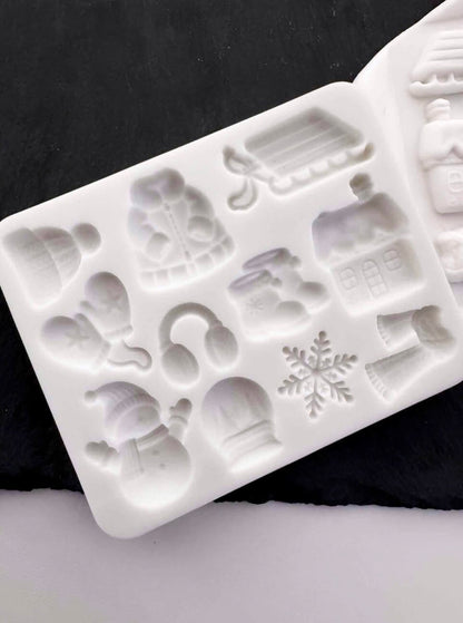 Winter Christmas Silicone Mould