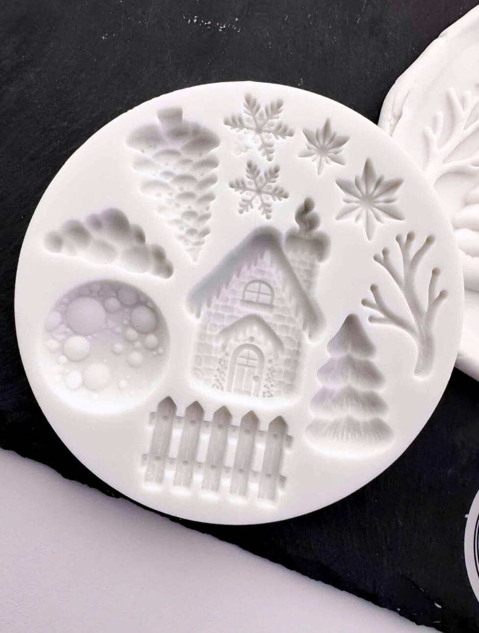 Snowy Christmas Silicone Mould
