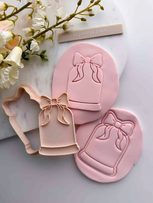Tall Snow Globe with Bow Cookie Cutter – 2-piece set