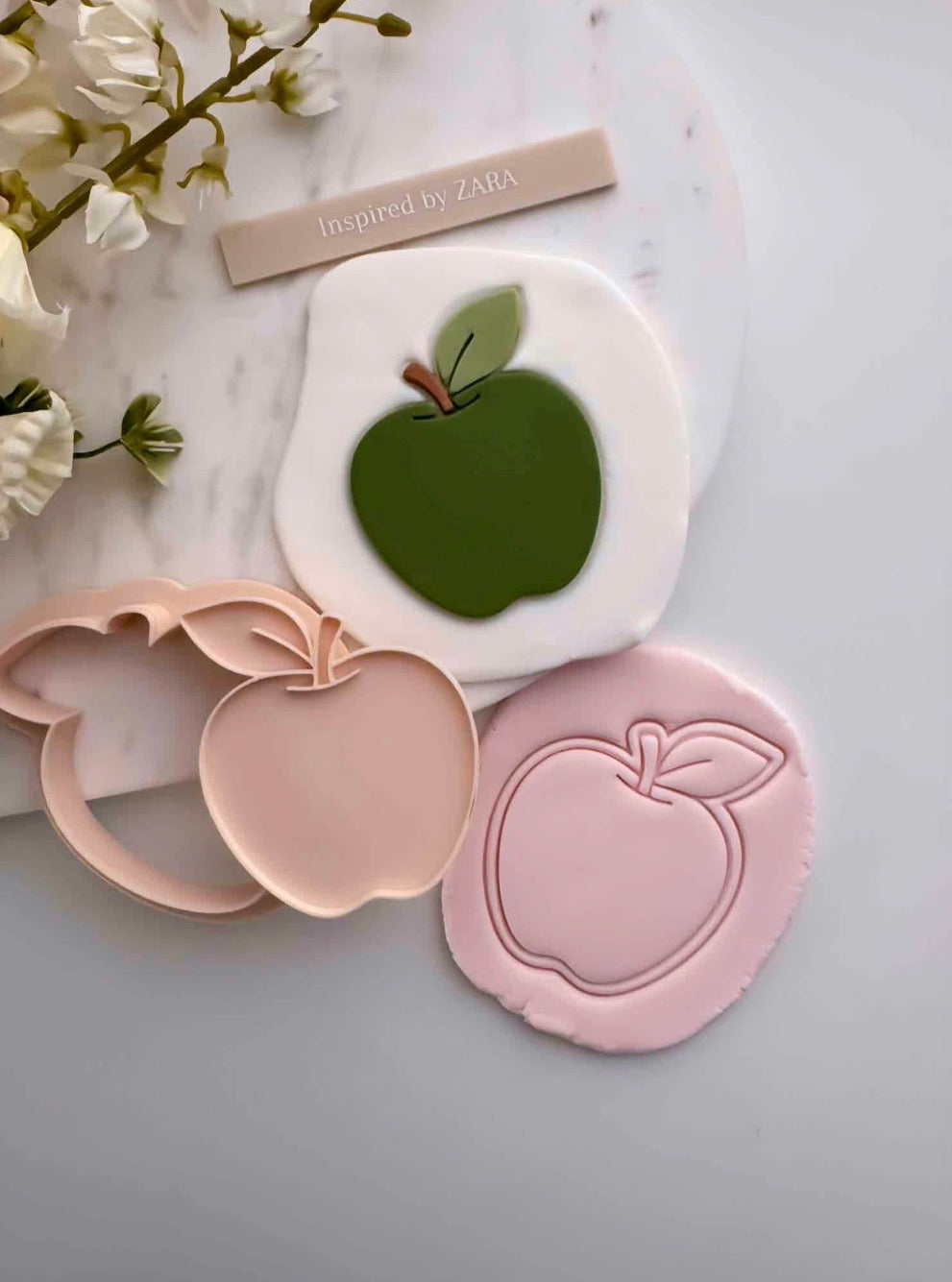 Apple Cookie Stamp and Cutter