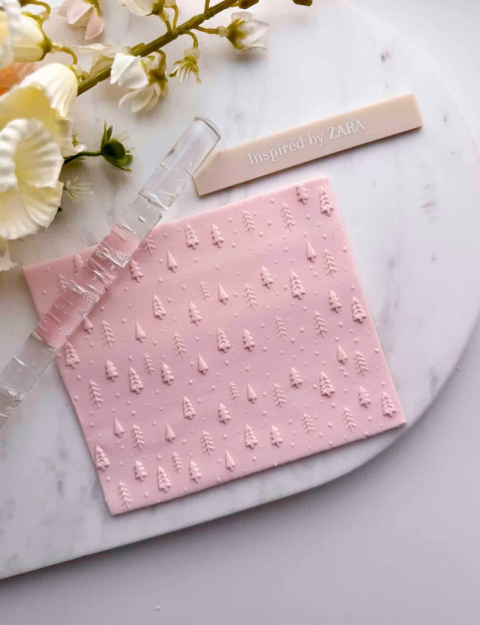Acrylic Rolling Pin - Pine Trees