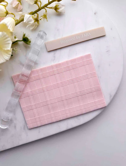 Acrylic Rolling Pin - Plaid