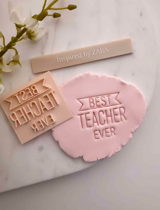 Best Teacher Ever Impression Stamp