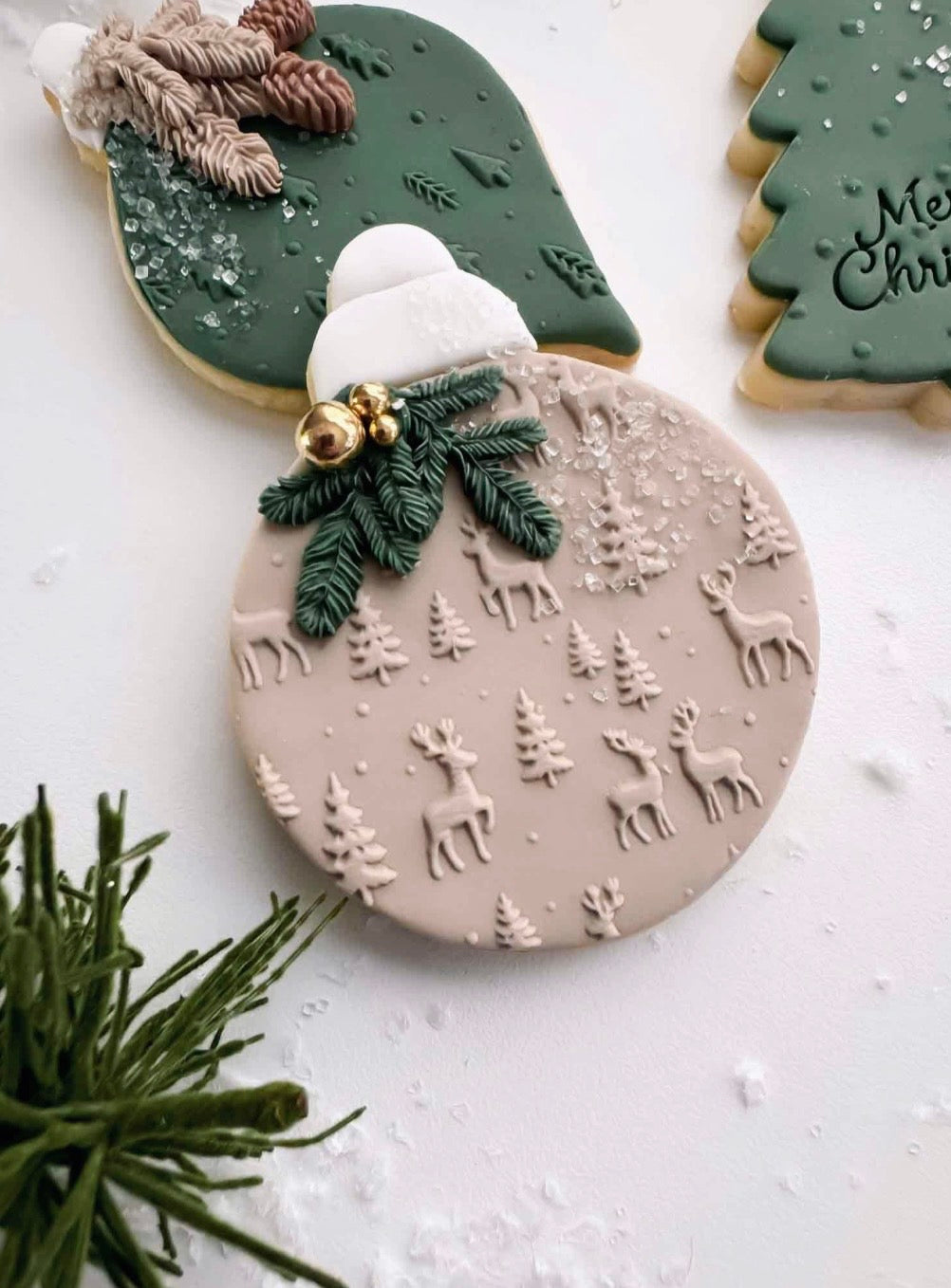 Acrylic Rolling Pin - Deers and Trees