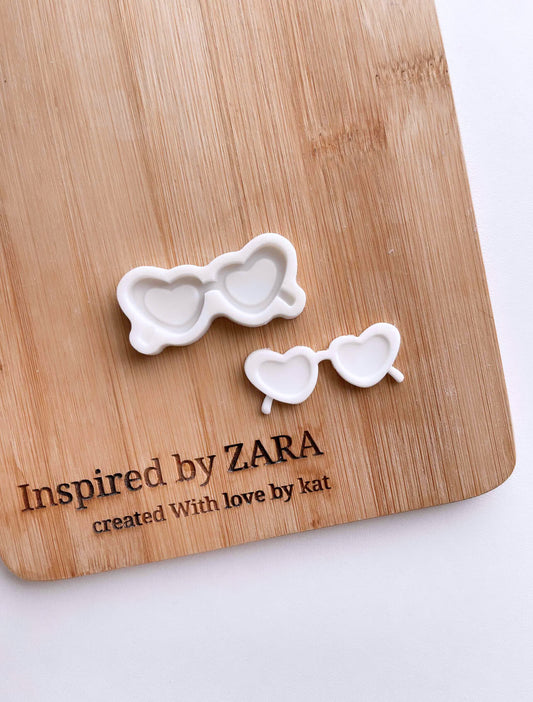 Petite Heart Glasses Silicone Mould