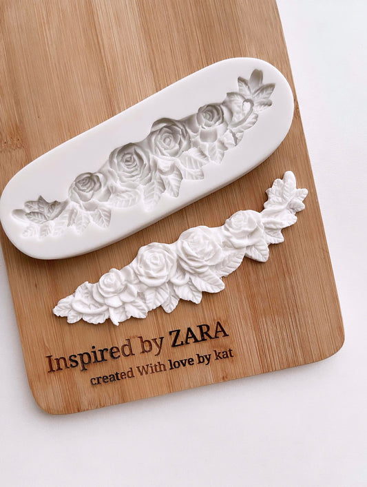 Rose Garland Silicone Mould