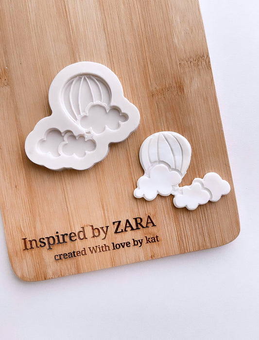 Hot Air Balloon and Clouds Silicone Mould