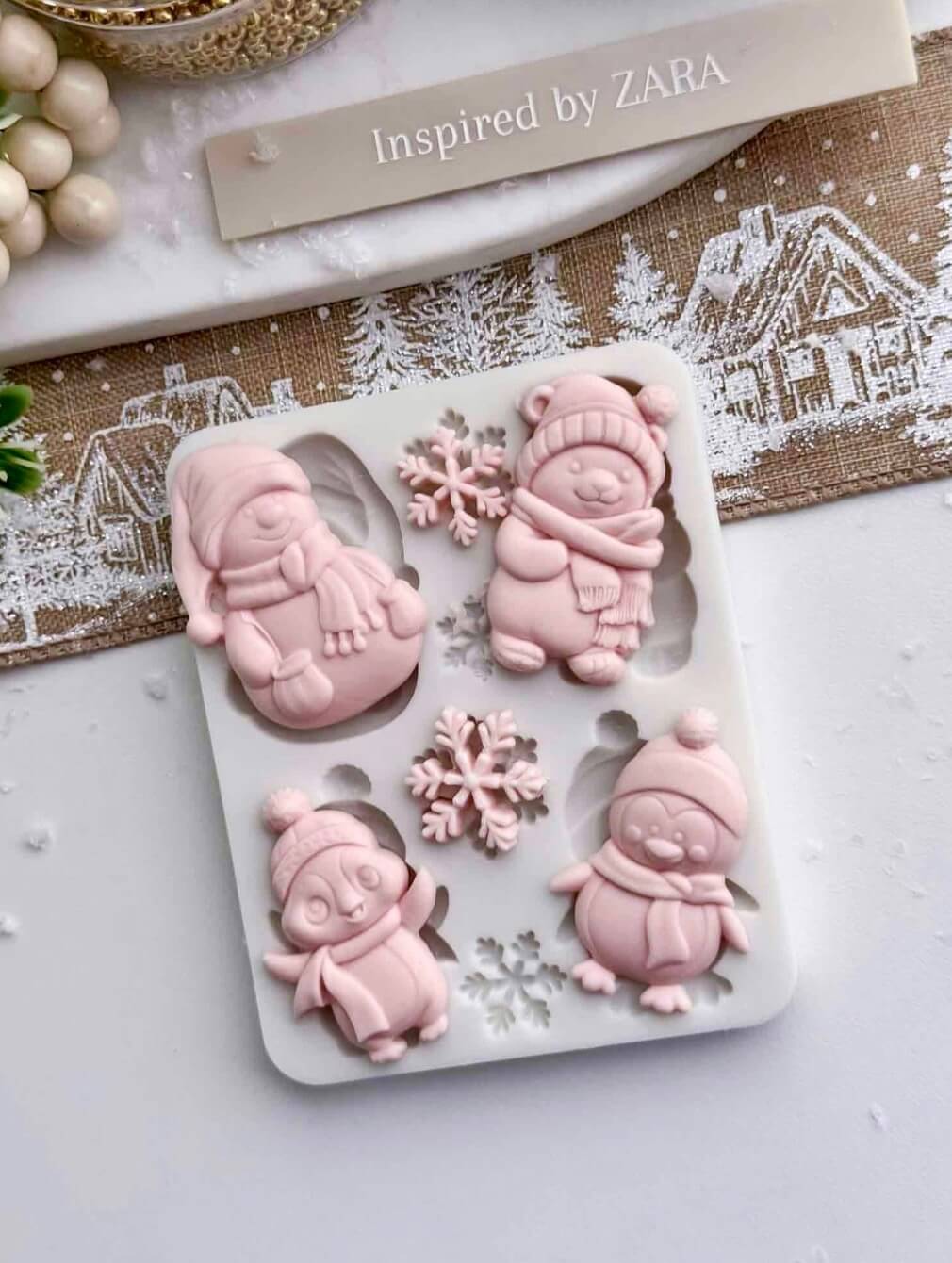 Winter Friends Silicone Mould