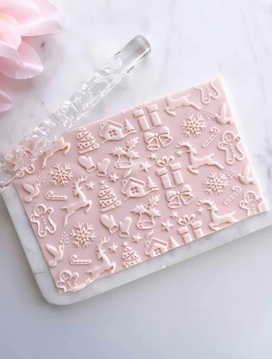 Acrylic Rolling Pin - Christmas Cheer