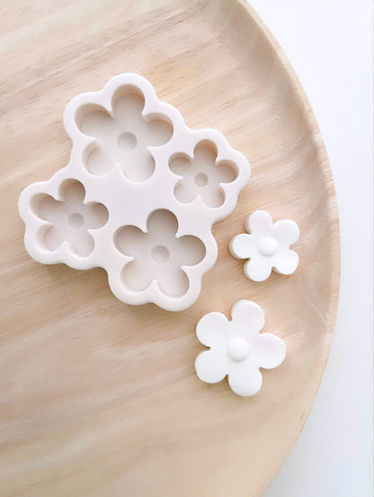 Thick 4 Daisies Silicone Mould