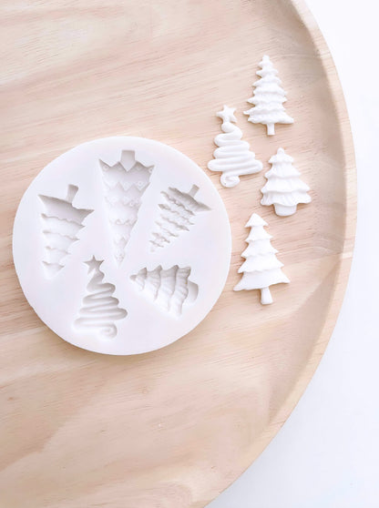 Assorted Christmas Trees Silicone Mould