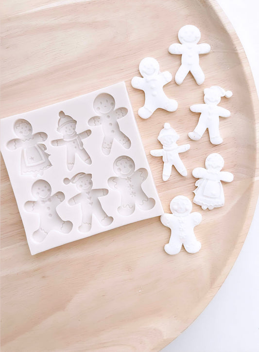 Assorted Gingerbread People Silicone Mould